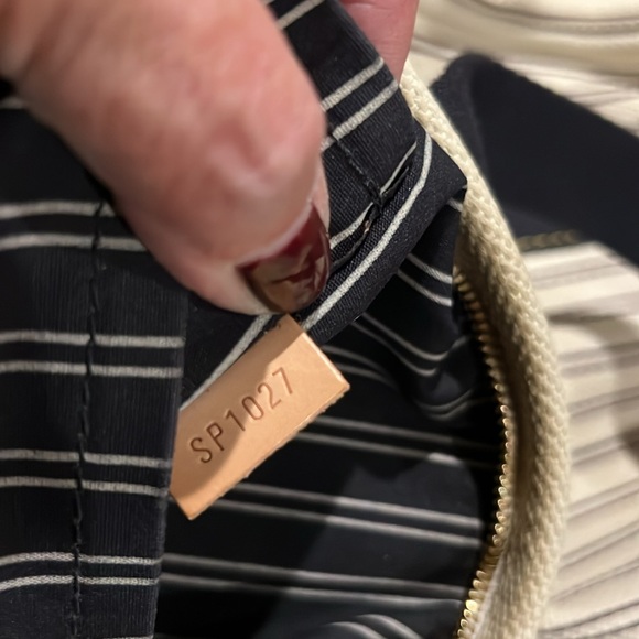 Louis Vuitton Antigua Cabas MM Tote Bag Navy Stripe - Picture 11 of 11